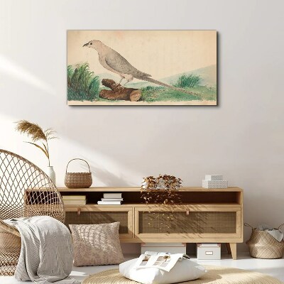 A bird in the background of nature Print on canvas