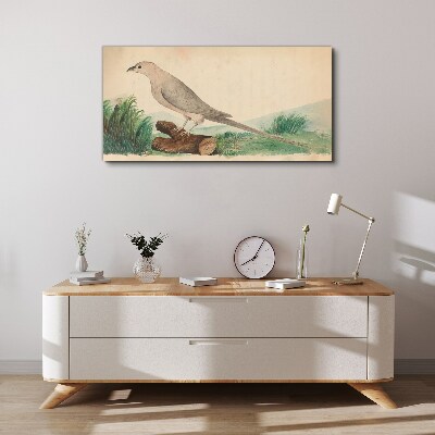 A bird in the background of nature Print on canvas