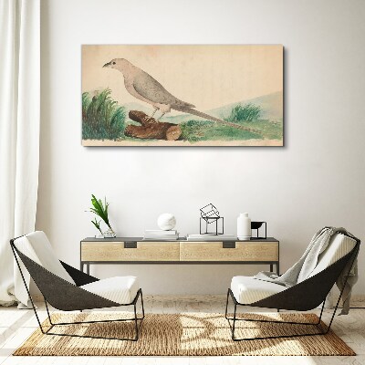 A bird in the background of nature Print on canvas