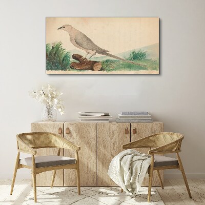A bird in the background of nature Print on canvas