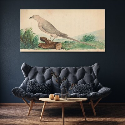 A bird in the background of nature Print on canvas