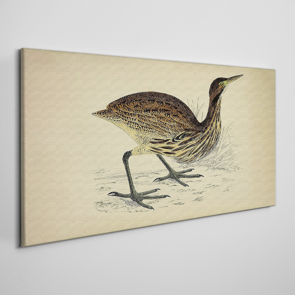 Bird pattern on nature background Canvas wall art