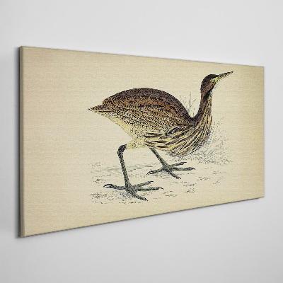 Bird pattern on nature background Canvas wall art