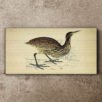 Bird pattern on nature background Canvas wall art