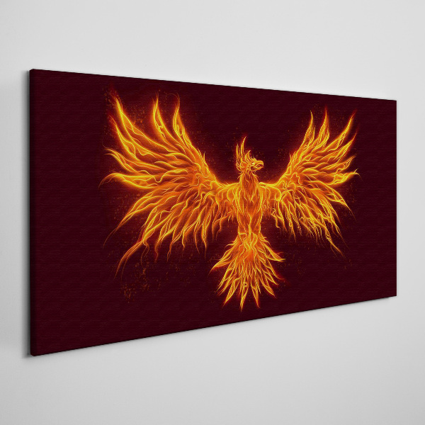 Abstract fantasy bird Canvas Wall art