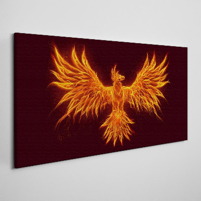 Burning Phoenix Print on canvas