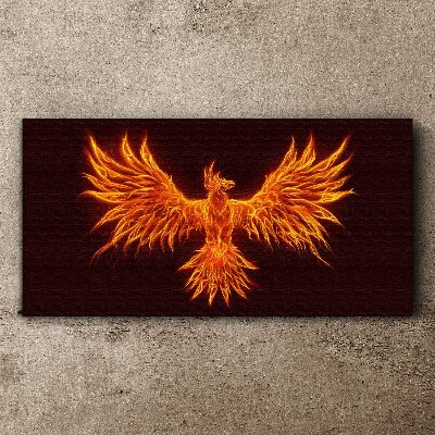 Burning Phoenix Print on canvas