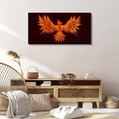 Abstract fantasy bird Canvas Wall art