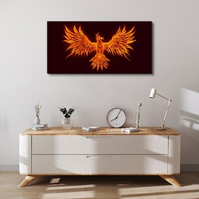 Abstract fantasy bird Canvas Wall art