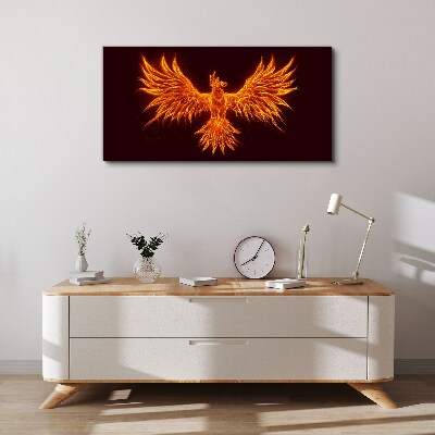 Burning Phoenix Print on canvas