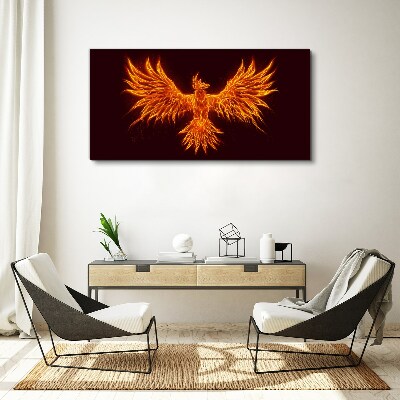 Abstract fantasy bird Canvas Wall art