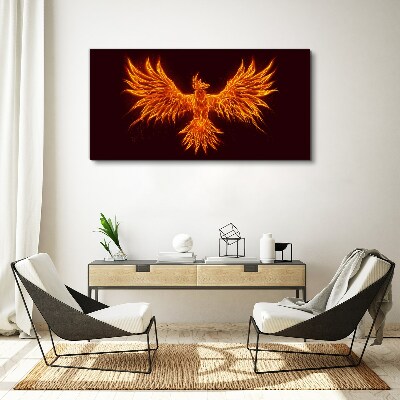 Burning Phoenix Print on canvas