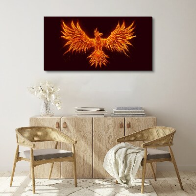 Burning Phoenix Print on canvas