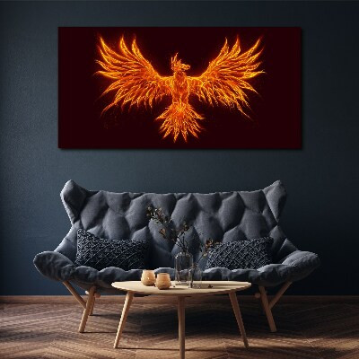 Burning Phoenix Print on canvas