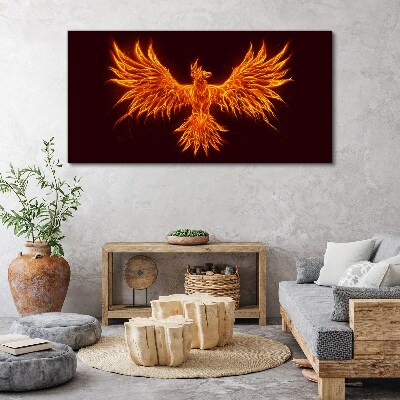 Abstract fantasy bird Canvas Wall art