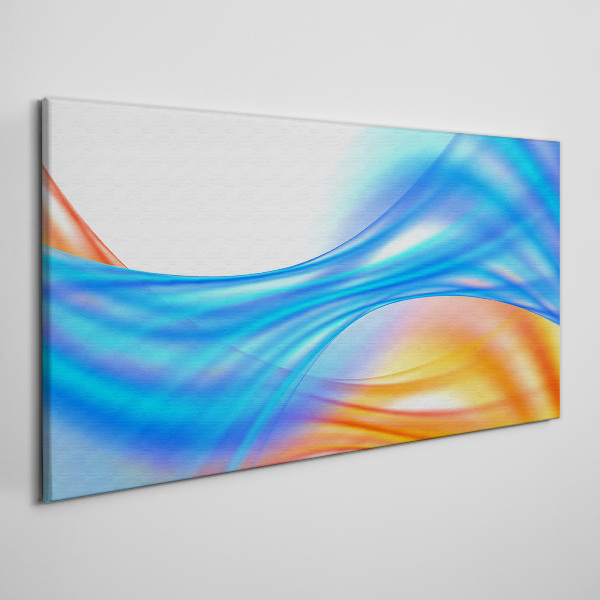 Waves of color in harmony Print on canvas
