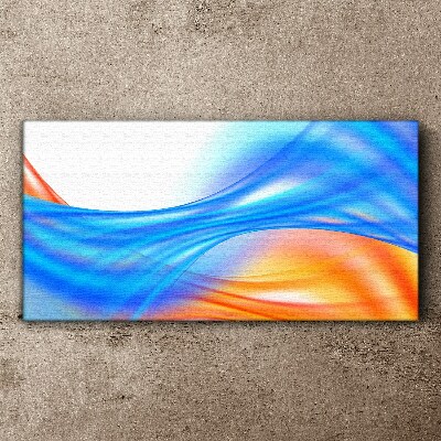 Waves of color in harmony Print on canvas