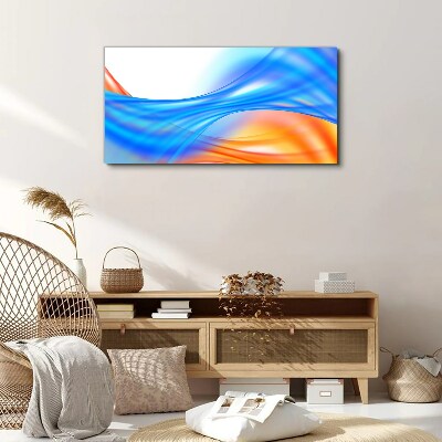 Waves of color in harmony Print on canvas