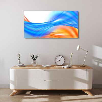 Waves of color in harmony Print on canvas
