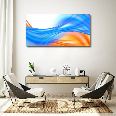 Waves of color in harmony Print on canvas