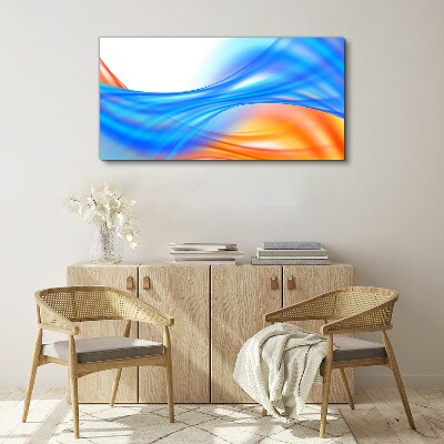 Waves of color in harmony Print on canvas