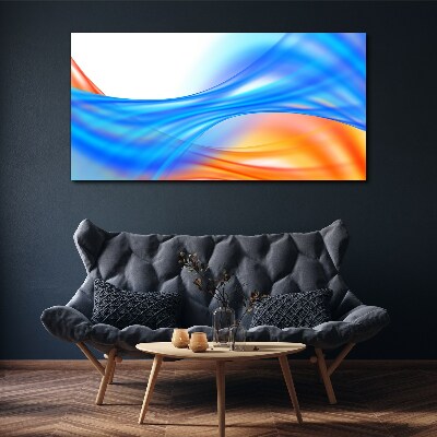 Waves of color in harmony Print on canvas