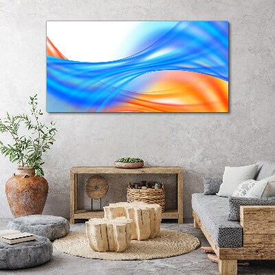 Waves of color in harmony Print on canvas