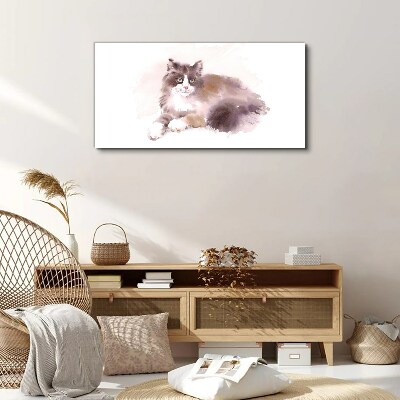 Abstract watercolor animal Canvas Wall art