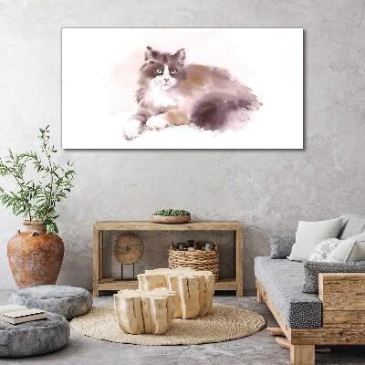 Abstract watercolor animal Canvas Wall art