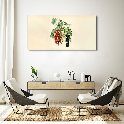 Fruit branch leaves Canvas Wall art