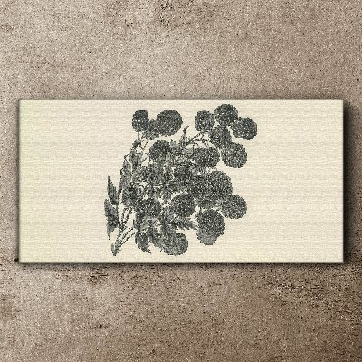 Figure berry fruit leaves Canvas Wall art