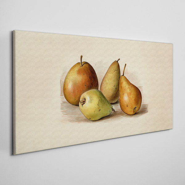 Fruits in harmonious shades Print on canvas
