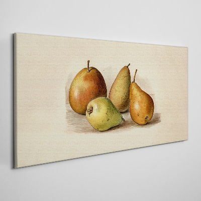 Fruits in harmonious shades Print on canvas
