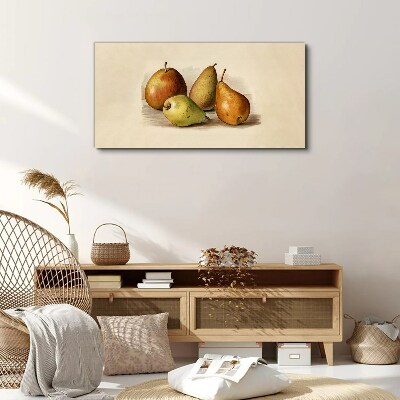 Fruits in harmonious shades Print on canvas