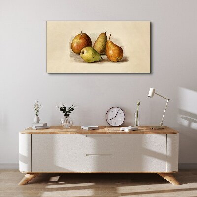 Fruits in harmonious shades Print on canvas