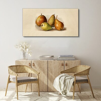 Fruits in harmonious shades Print on canvas