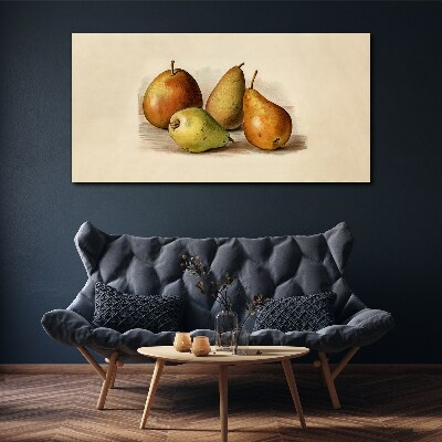 Fruits in harmonious shades Print on canvas