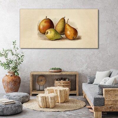 Fruits in harmonious shades Print on canvas
