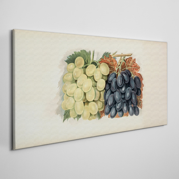 Grapes in harmony of colors Canvas wall art