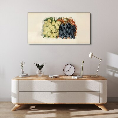 Grapes in harmony of colors Canvas wall art