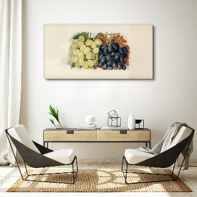 Grapes in harmony of colors Canvas wall art