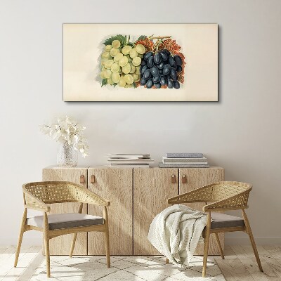 Grapes in harmony of colors Canvas wall art