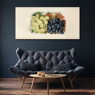 Grapes in harmony of colors Canvas wall art