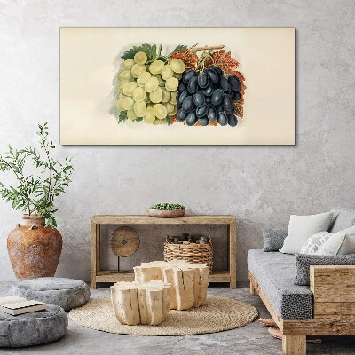 Grapes in harmony of colors Canvas wall art