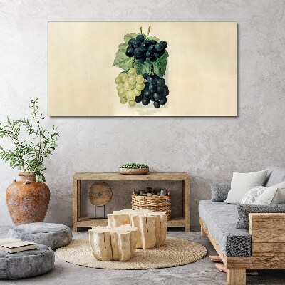 Fruit grapes leaves Canvas Wall art