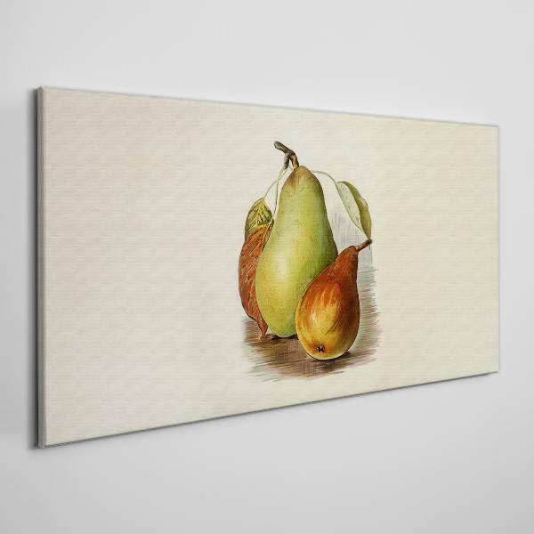 Fruit composition of pears Canvas wall art