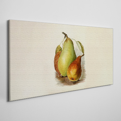 Fruit composition of pears Canvas wall art