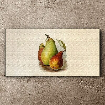 Fruit composition of pears Canvas wall art