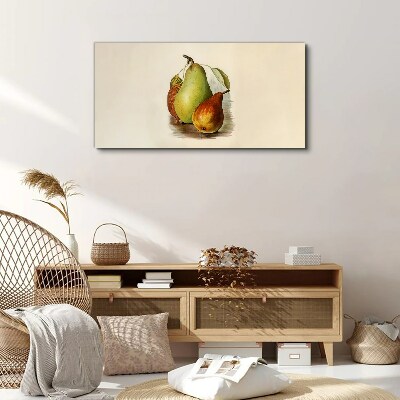 Fruit composition of pears Canvas wall art
