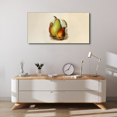Fruit composition of pears Canvas wall art